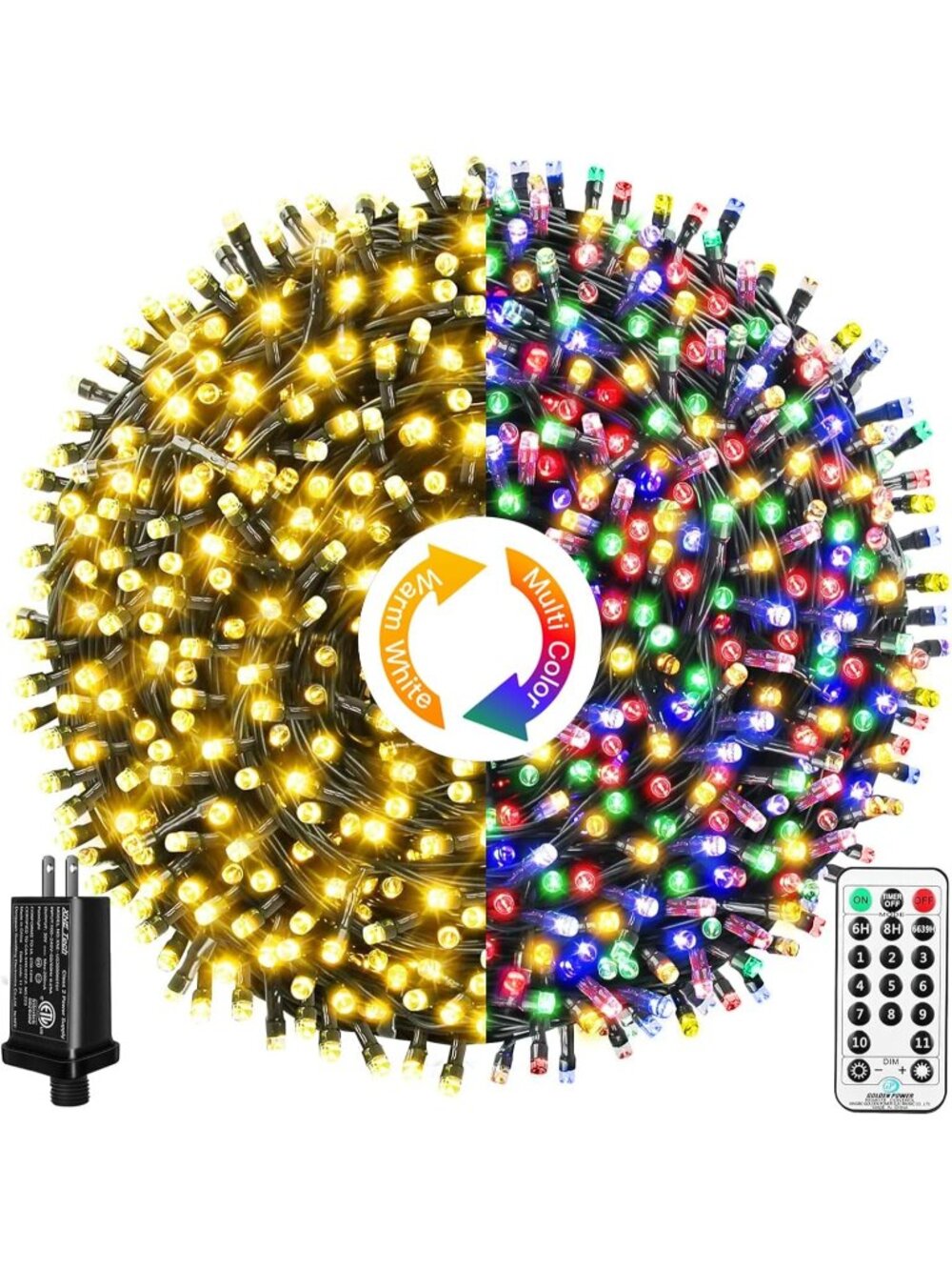 New 33Ft 80 LED USB Waterproof String Fairy Lights for Xmas Decor